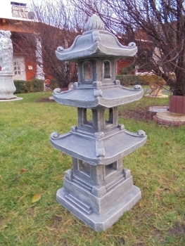 Preview: Steinlaterne, Japan Lampe, Feng Shui, Vogelhaus, Skulptur, Teehaus