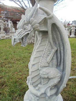 Preview: Drache, Skulptur, Steinfigur, Gartenfigur, Gartendekoration, Statue