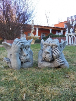 Gargoyle, Statuen, Steinfiguren, Skulpturen, Gartenfiguren