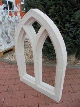 Preview: Fenster gothischen Bögen, Fassadenstuck, Stuck, Bauelement, Relief