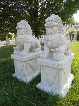 Fu Löwe, Statue, Steinfigur, Gartenfigur