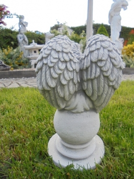 Preview: Skulptur Engel Steinfigur Gartenfigur Statue Steinguss