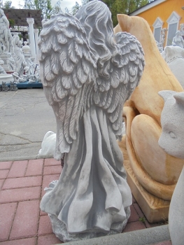 Preview: Engel, Steinfigur, Statue, Gartenfigur, Steinguss, Skulptur, Gartendekoration