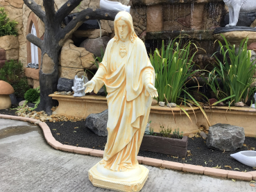 Heiliger Jesus, Statue, Park & Gartendekoration, Gartenfigur, Steinguss, Steinfigur, Skulptur