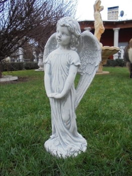 Preview: Engel, Steinfigur, Statue, Gartenfigur, Steinguss, Skulptur, Gartendekoration