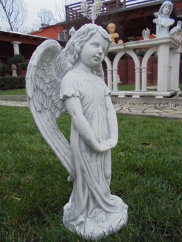 Preview: Engel, Steinfigur, Statue, Gartenfigur, Steinguss, Skulptur, Gartendekoration