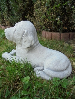 Preview: Hund, Gartenfiguren, Steinfiguren, Statuen, Skulpturen, Gartendekoration