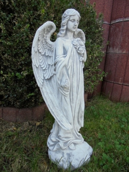 Preview: Engel, Steinfigur, Statue, Gartenfigur, Steinguss, Skulptur, Gartendekoration