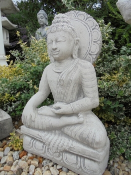 Preview: Buddha, Skulptur, Steinfigur, Gartenfigur