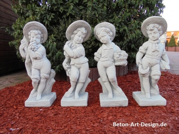 Steinfiguren Set, Gartenfiguren, Skulpturen, Statuen