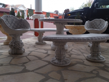 Preview: Steinbank, Gartenbank, Gartendekoration