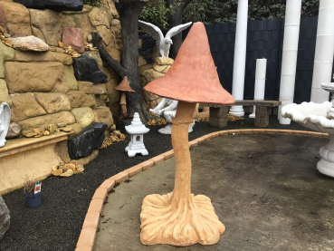 Preview: Steinfigur XXL Pilz, Gartenfigur, Steinguss, H. 151 cm, Gartendekoration