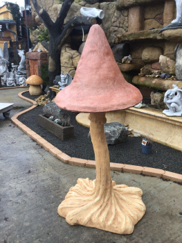 Preview: Steinfigur XXL Pilz, Gartenfigur, Steinguss, H. 151 cm, Gartendekoration