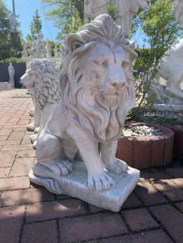 Löwe, Steinfigur, Steinguss, Höhe 62 cm Gartenfigur, Statue