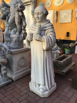 Preview: Steinfigur, Gartenfigur "Dom Perignon", Steinguss, Park & Gartendekoration, Statue, Frostsicher