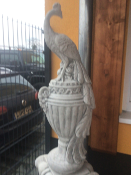 Preview: Steinfigur, Pfau, Tierfigur, Skulptur, Gartenfigur, Statue