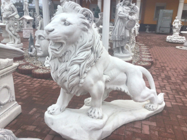 Löwe XXL, Steinfigur, Statue, Skulptur, Gartenfigur, Frostsicher, Winterfest