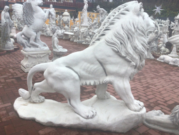 Gartenfigur XXL, Löwe, Steinguss, Steinfigur, Gartendeko