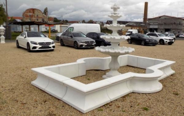 Preview: Brunnenumrandung, Beton, Wasserbecken, Gartendekoration