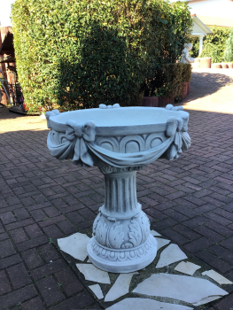 Pflanzgefäß, Pflanzschale, Steinguss, Frostsicher, Winterfest, Gartendekoration