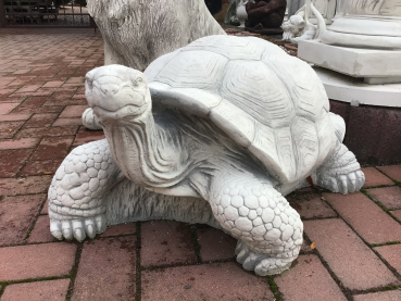 Steinfigur XXL Schildkröte, Steinguss, Statue, Gartenfigur 86 kg