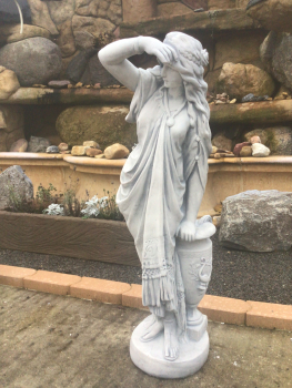 Preview: Steinfigur. H.85 cm Statue, Skulpturen, Steinguss, Frau, Gartendekoration