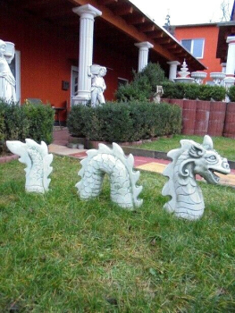 Skulptur, Drache, Frostsicher, Steinguss, Steinfigur, Statue