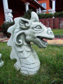 Drachen, Skulptur, Steinfigur, Gartendeko, Statue