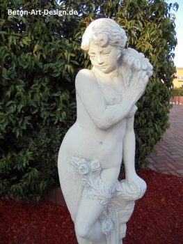 Preview: Gartenfigur, Steinfigur " Zarte Jungfrau " Höhe: 140 cm, Park & Gartendekoration, Statue, Skulptur, Steinguss