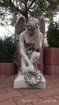 Preview: Engel, Steinfigur, Statue, Gartenfigur, Steinguss, Skulptur, Gartendekoration