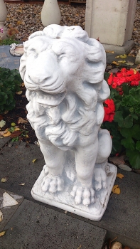 Preview: Löwe Steinfigur, Statue, Gartendekoration