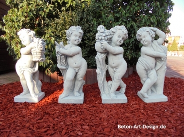 Steinfiguren Set, Gartenfiguren, Skulpturen, Statuen