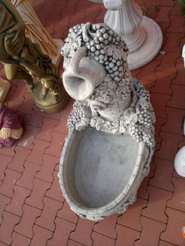 Steinbrunnen, Exklusiver Weinbrunnen, Gartenbrunnen, Park & Gartendekoration, Steinguss
