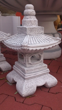 Japan lamp height 52 cm white concrete