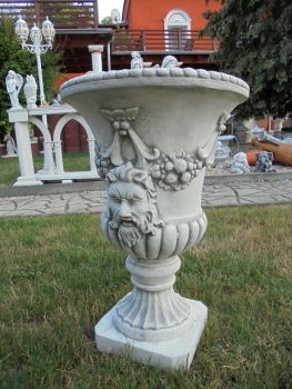 Preview: Amphore, Steinvase, Pflanzschale, Steinschale, Steinguss, Gartendekoration