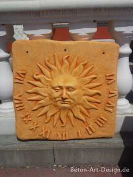 Preview: Sonnenuhr, Relief, Wandbild, Steinguss, Fassadenstuck, Stuck, Ornament
