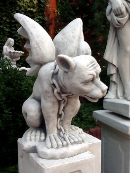 Preview: Gartenfigur, Gargoyle,Steinguss, Frostsichere Gartendeko