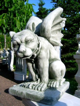 Gargoyle, Statue, Frostsicher, Steinguss, Skulptur