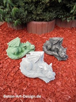 Preview: Drache, Skulptur, Steinfigur, Gartenfigur, Gartendekoration, Statue