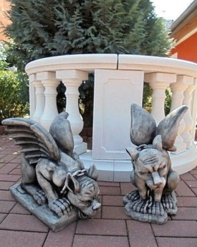 Gargoyle, Statuen, Steinfiguren, Skulpturen, Gartenfiguren