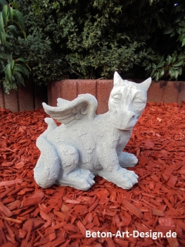 Preview: Gartenfigur, niedlicher Drache, Park & Gartendekoration, Steinfiguren, Skulpturen, Steinguss