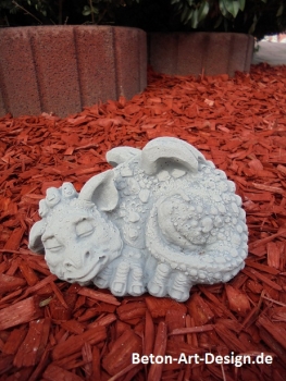 Drache, Skulptur, Steinfigur, Gartenfigur, Gartendekoration, Statue