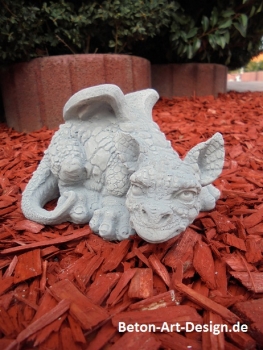 Preview: Drache, Skulptur, Steinfigur, Gartenfigur, Gartendekoration, Statue