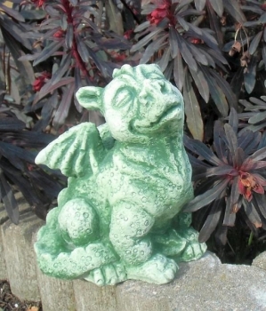Drache, Skulptur, Steinfigur, Gartenfigur, Gartendekoration, Statue