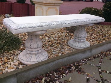 Steinbank, Gartenbank, Parkbank, Gartendekoration, Bank