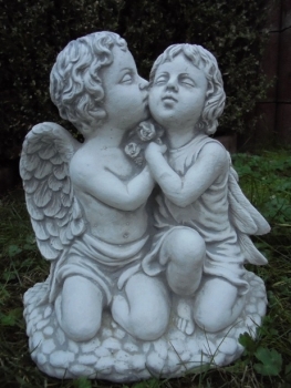Engel, Steinfigur, Statue, Gartenfigur, Steinguss, Skulptur, Gartendekoration
