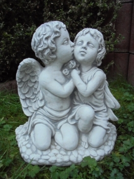 Preview: Engel, Steinfigur, Statue, Gartenfigur, Steinguss, Skulptur, Gartendekoration