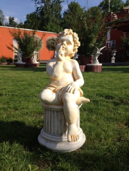 Preview: Engel, Steinfigur, Statue, Gartenfigur, Steinguss, Skulptur, Gartendekoration