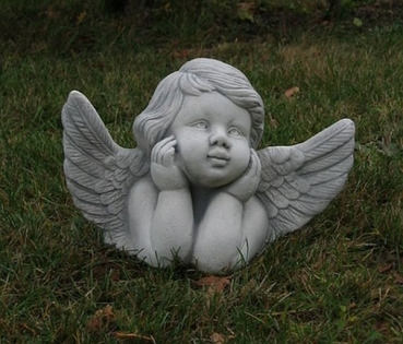 Engel, Steinfigur, Statue, Gartenfigur, Steinguss, Skulptur, Gartendekoration