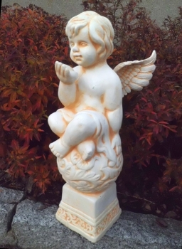Preview: Engel, Steinfigur, Statue, Gartenfigur, Steinguss, Skulptur, Gartendekoration